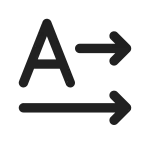 Text Direction Horizontal Ltr SVG Icon